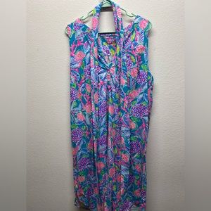 Lilly Pulitzer XL dress with tie waist